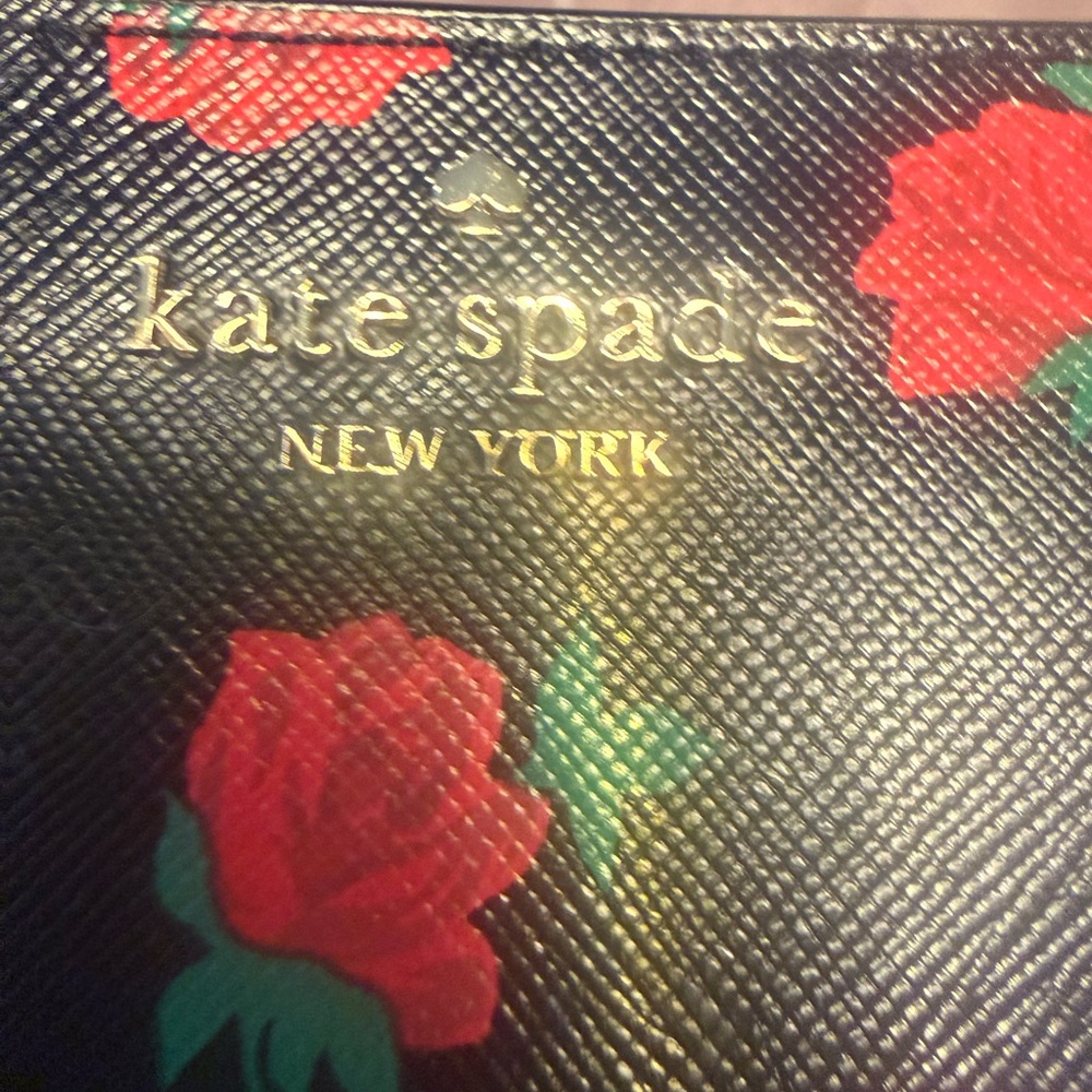 Kate Spade New York Madison Rose Toss Medium Compact Bifold Wallet Floral - Picture 4 of 8